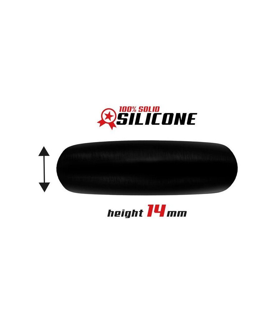 Anillo para el Pene Forma Plana Silicona Solida 35 cm Negro