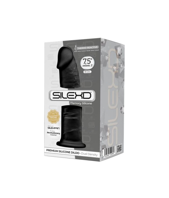 Dildo Dual Density Mod. 2 - 7.5 Negro