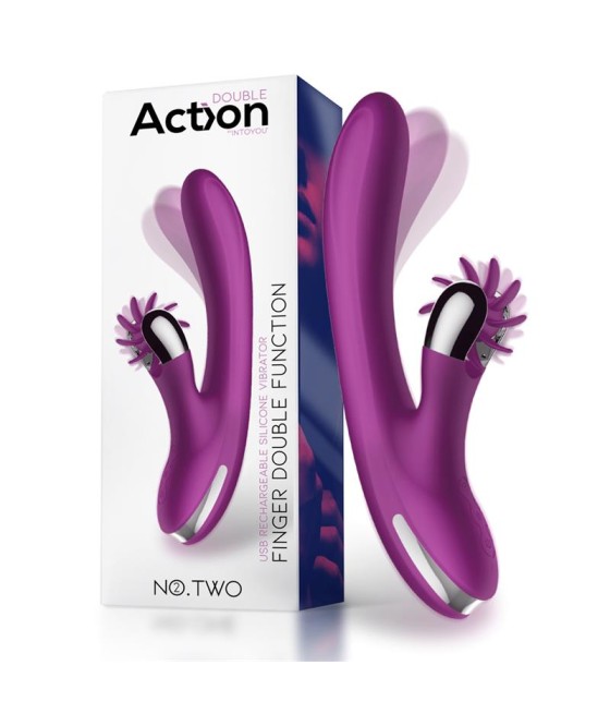 No. Two Vibrador Movimiento Finger y Rueda Estimuladora