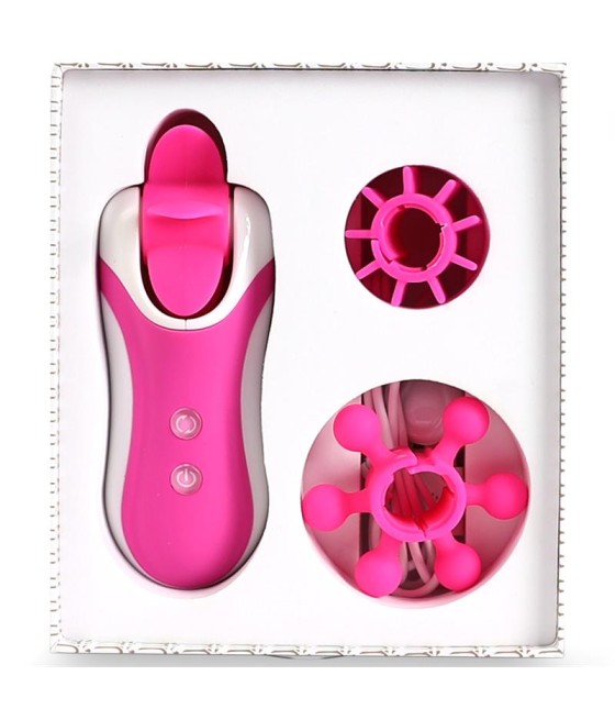 Clitella Estimulador Sexo Oral con Accesorios Rosa