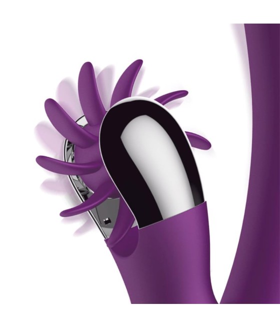 No Two Vibrador Movimiento Finger y Rueda Estimuladora