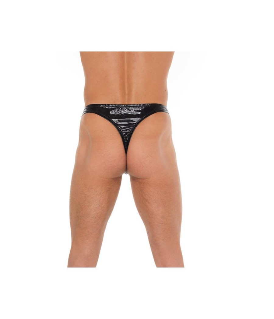 Tanga Negro Brillante Talla unica