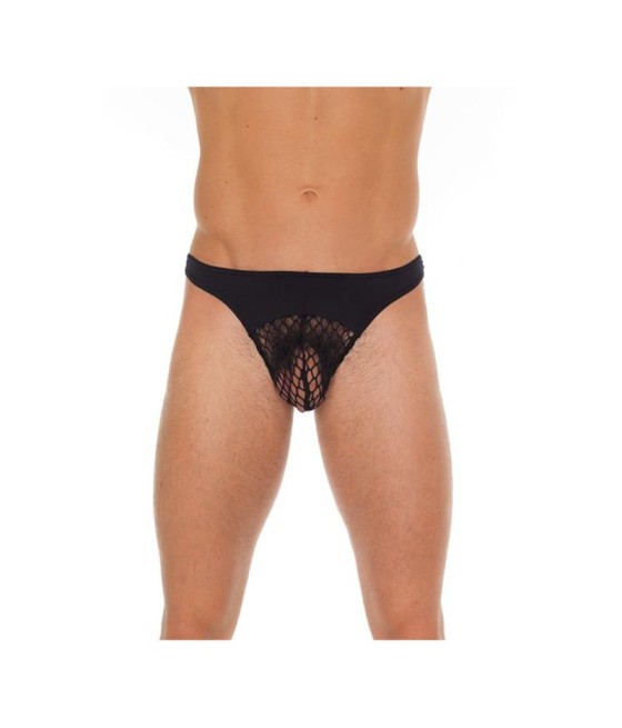 Tanga Rejilla Negro Talla unica