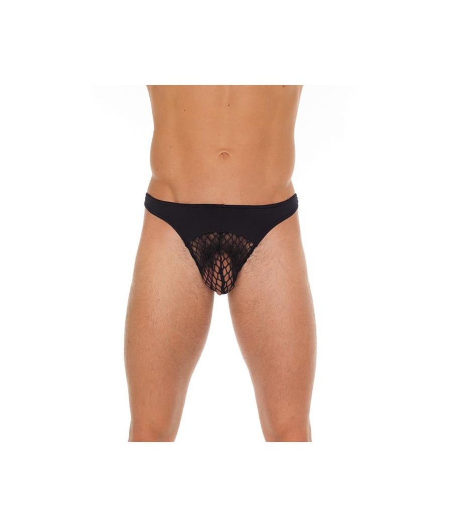 Tanga Rejilla Negro Talla unica