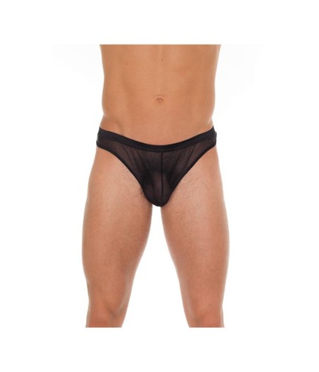 Tanga Rejilla Negro Talla Única