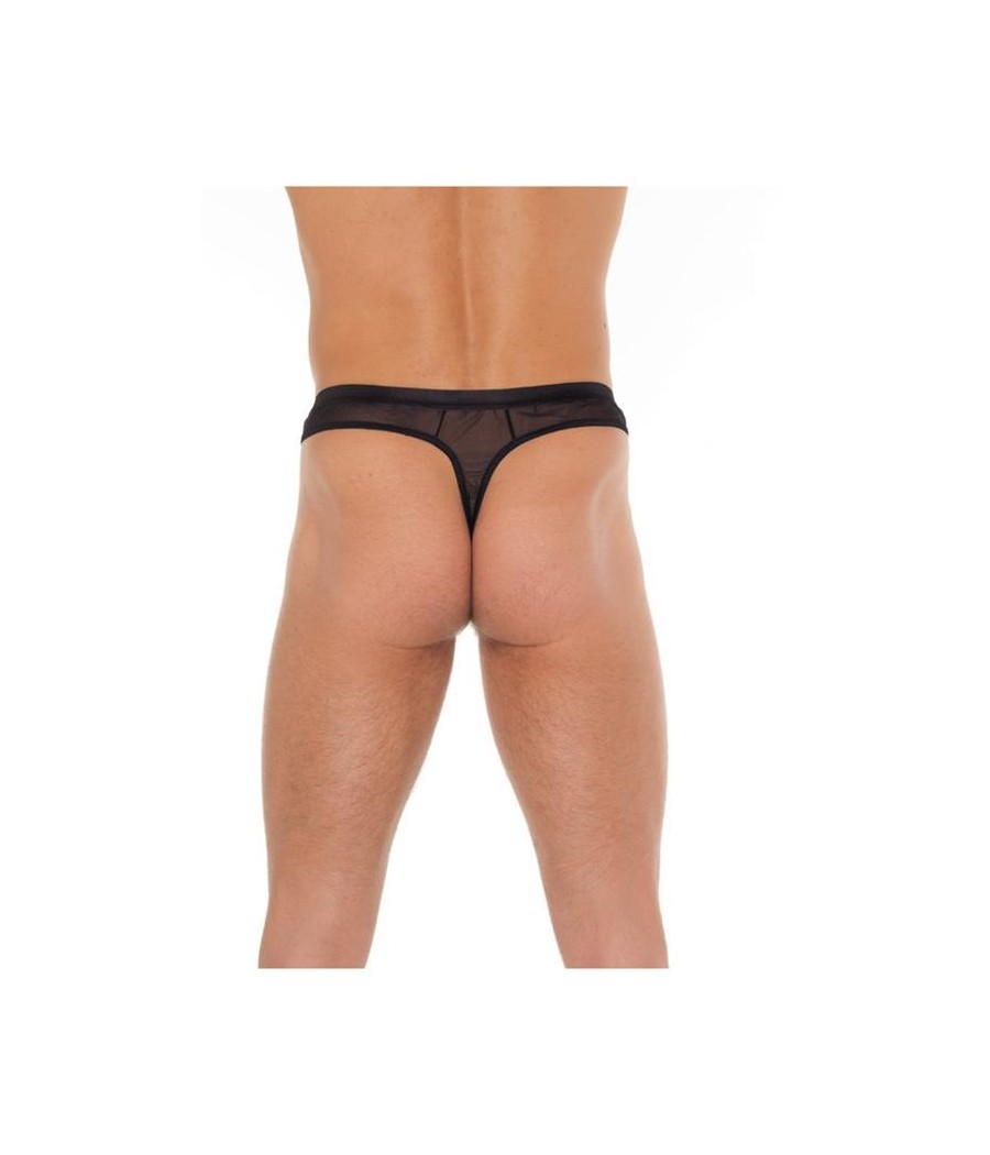 Tanga Rejilla Negro Talla unica