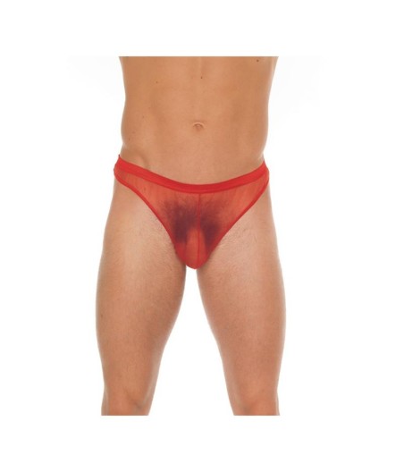 Tanga Rejilla Rojo Talla Única