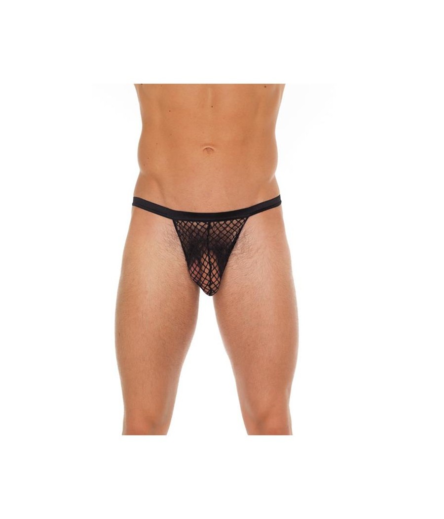 Tanga Rejilla Negro Talla unica