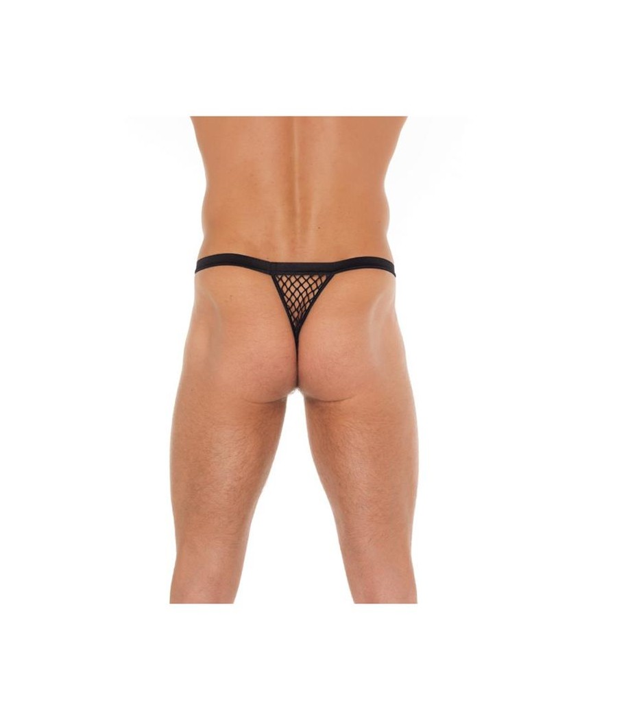 Tanga Rejilla Negro Talla unica