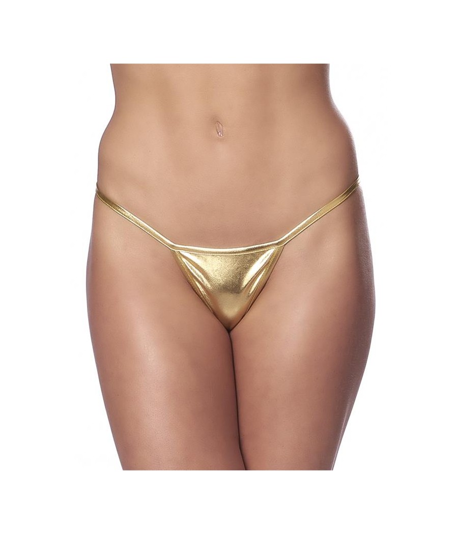 Micro Tanga Dorado Talla Unica