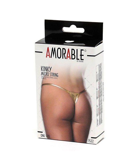 Micro Tanga Dorado Talla Unica