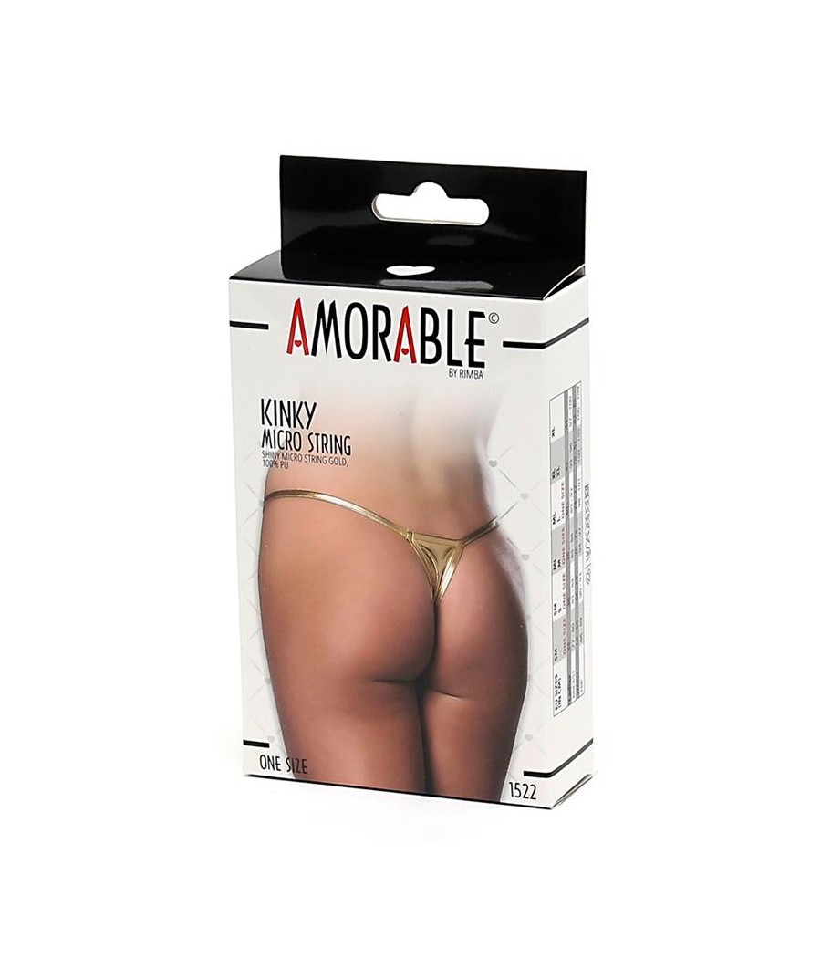 Micro Tanga Dorado Talla Unica