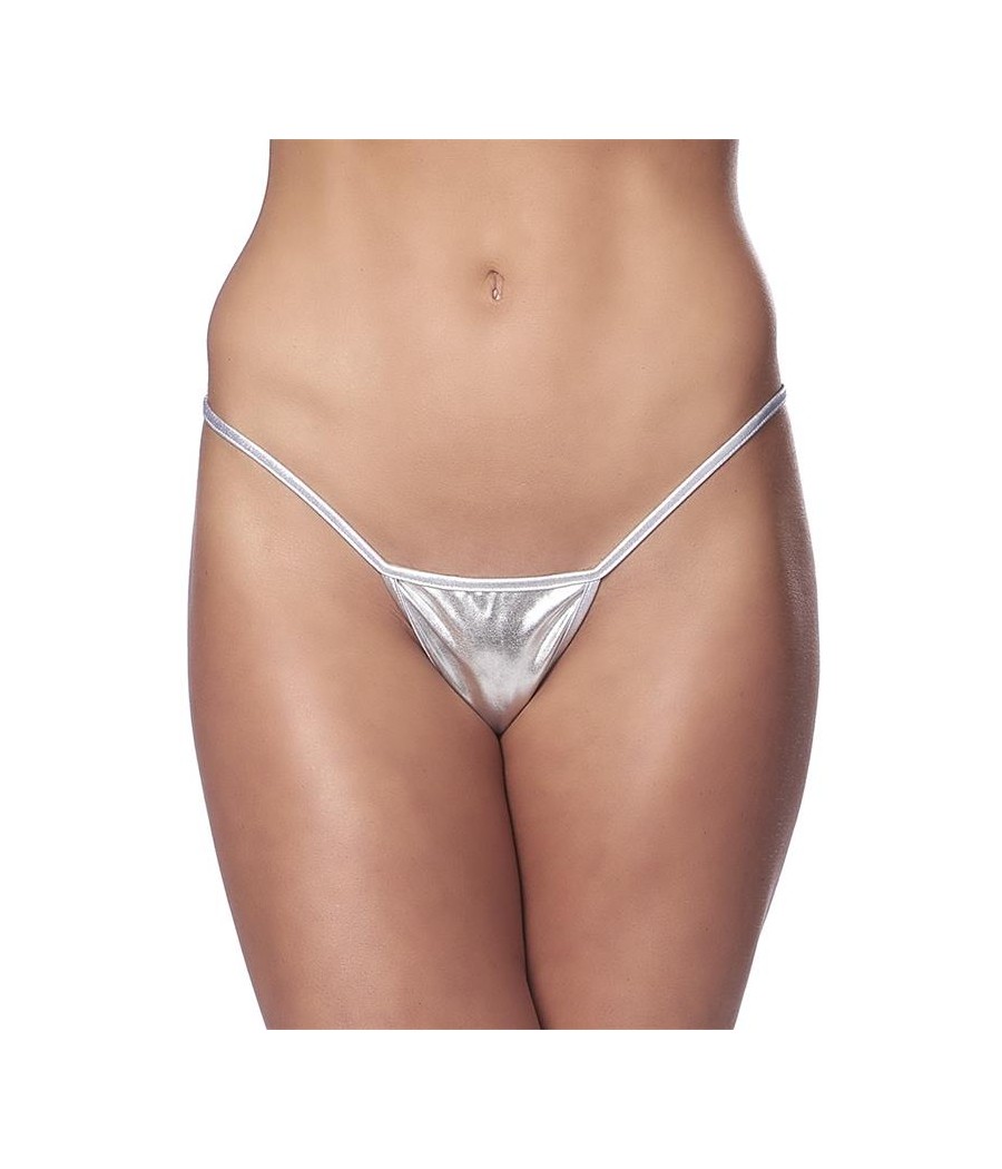 Micro Tanga Plateado Talla Unica