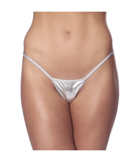 Micro Tanga Plateado Talla Unica