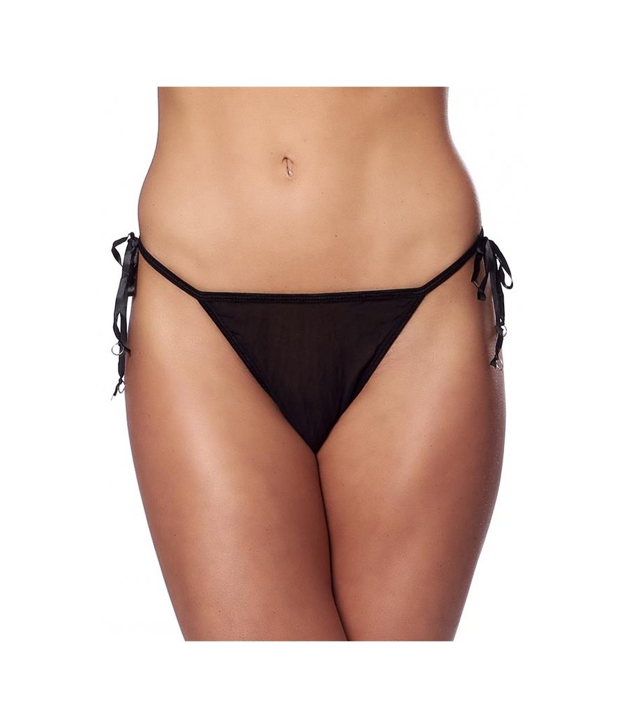 Tanga Fantasia Negro Talla Unica