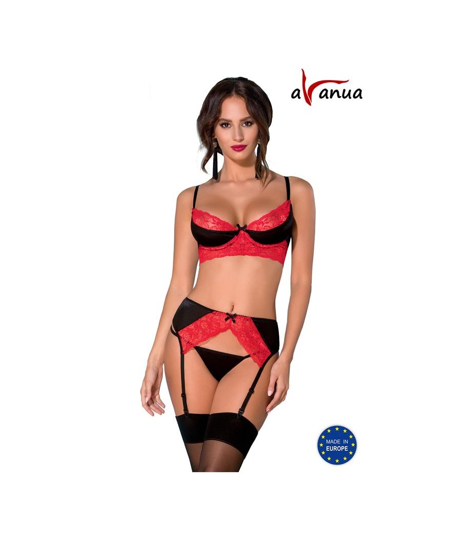 ODINA Set Negro Rojo