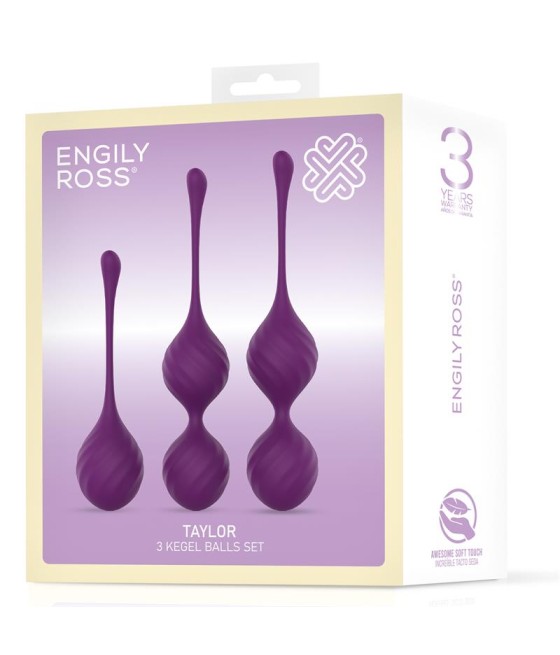 Taylor 20 Bolas Kegel Silicona Purpura