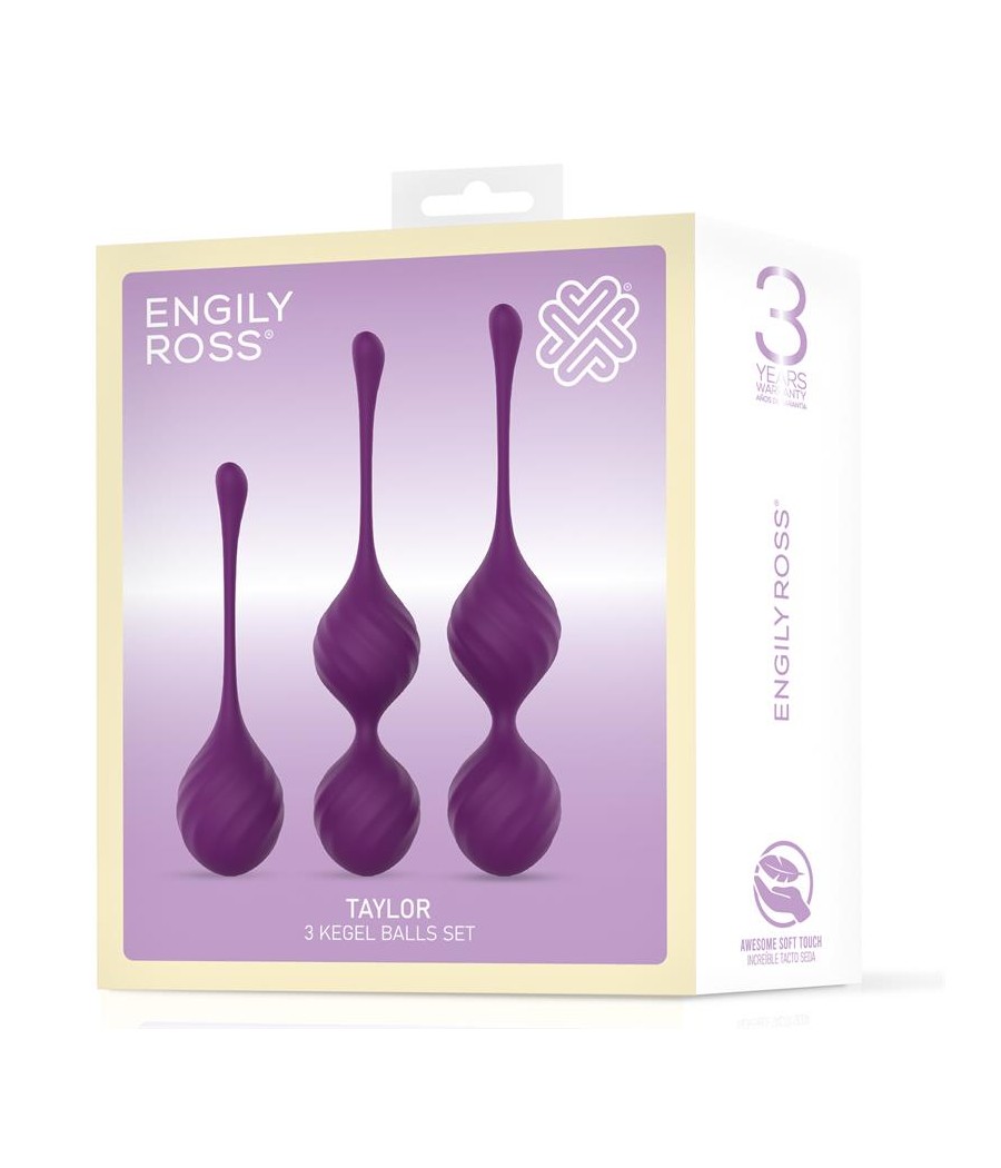 Taylor 20 Bolas Kegel Silicona Purpura