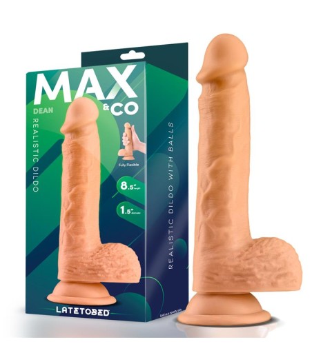 Dean Dildo Realista con Testículos 8.5 Natural