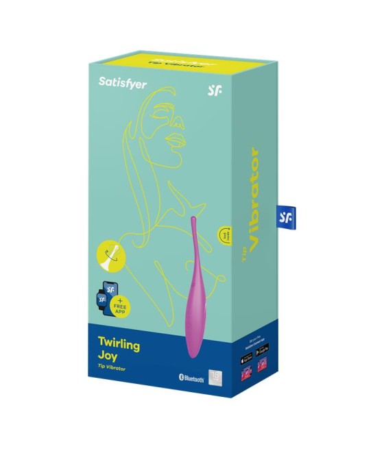 Twirling Joy Estimulador Giratorio con APP Fuchsia