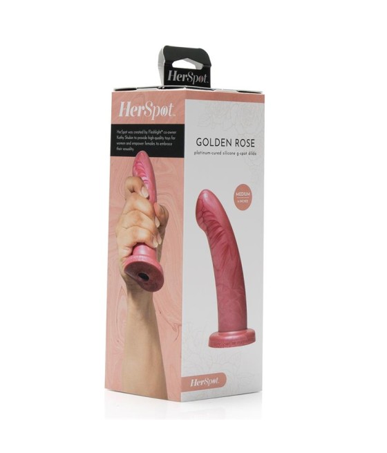 Herspot Dildo Golden Rose Talla Mediana