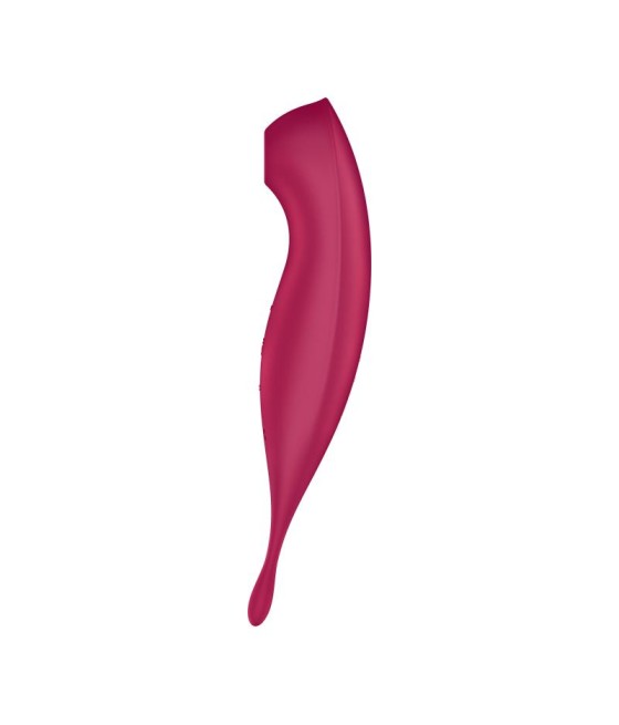 Twirling Pro Succionador y Vibrador APP Satisfyer Connect Dark Red