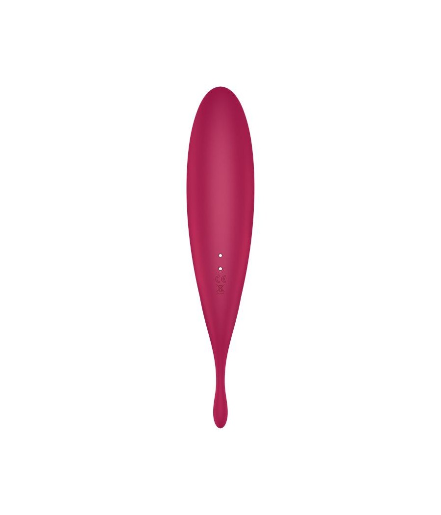 Twirling Pro Succionador y Vibrador APP Satisfyer Connect Dark Red