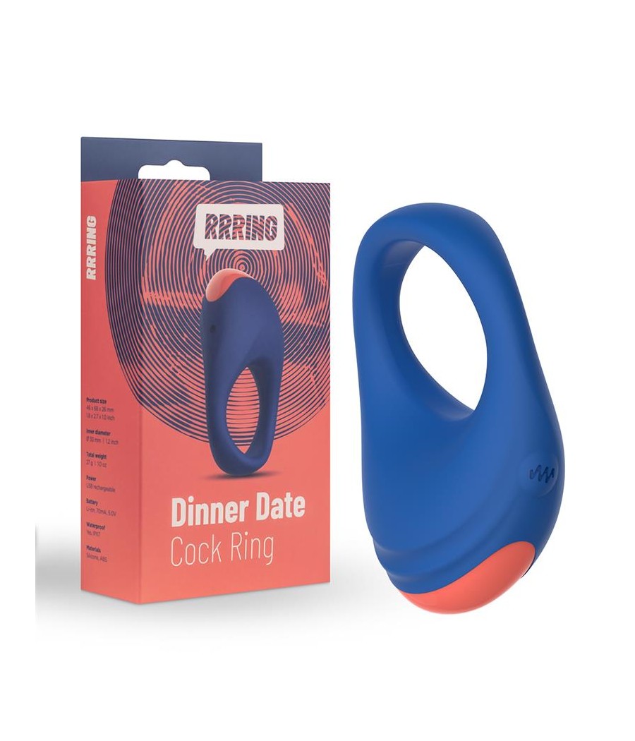 Rring Dinner Date Anillo para el Pene con Vibracion USB Silicona