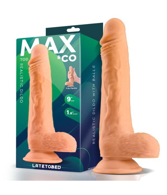 Tod Dildo Realista con Testiculos 9 Natural