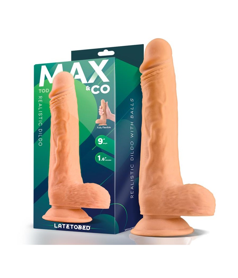 Tod Dildo Realista con Testiculos 9 Natural