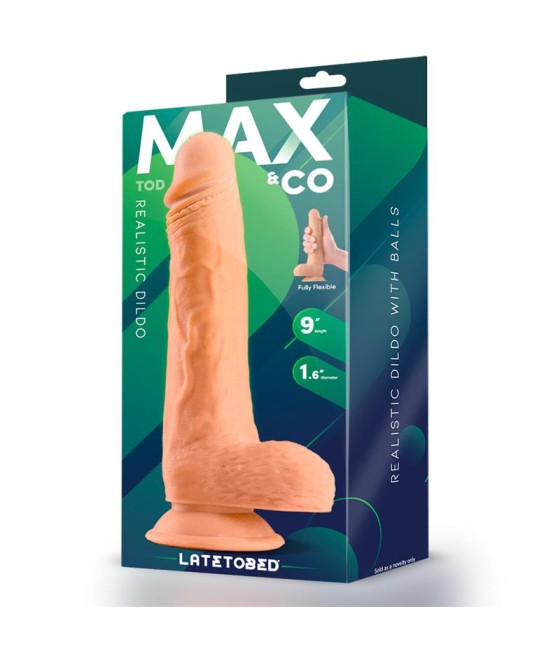 Tod Dildo Realista con Testiculos 9 Natural