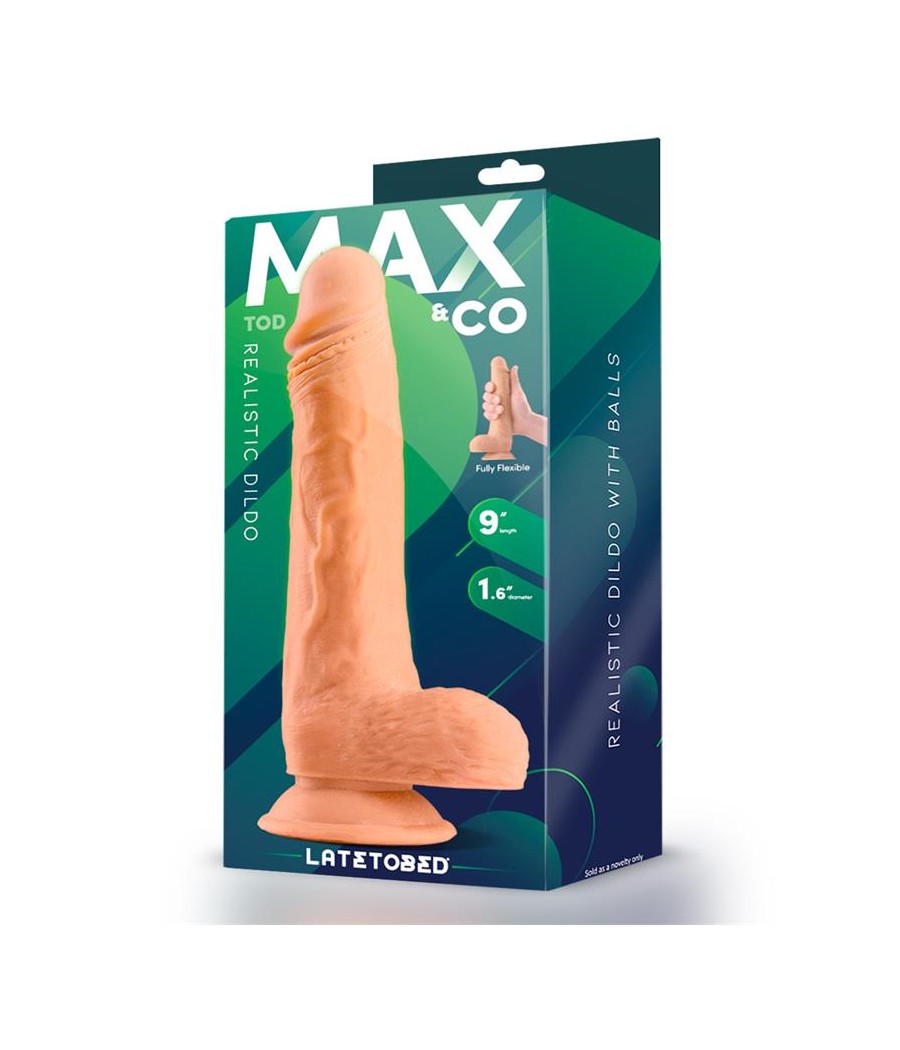 Tod Dildo Realista con Testiculos 9 Natural