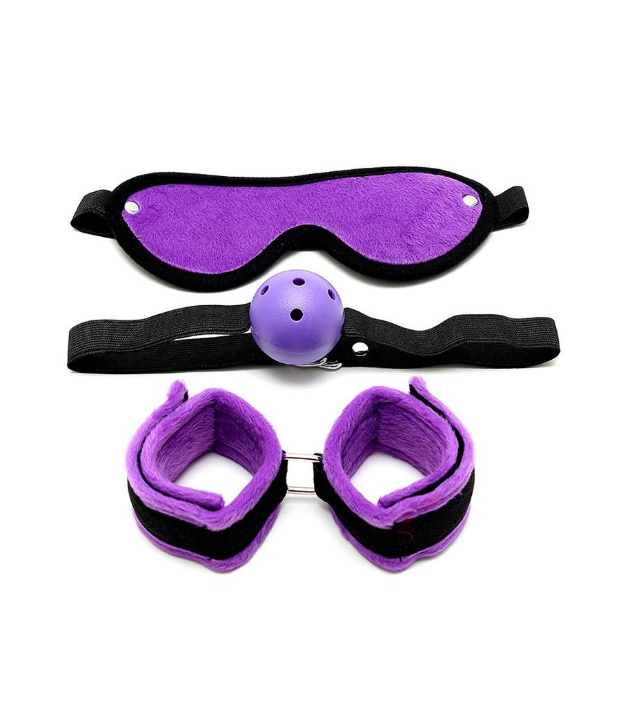 Rimba Bondage Play Set de Bondage 3 Piezas Color Purpura