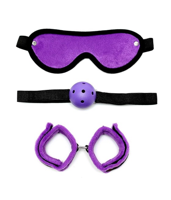 Rimba Bondage Play Set de Bondage 3 Piezas Color Purpura