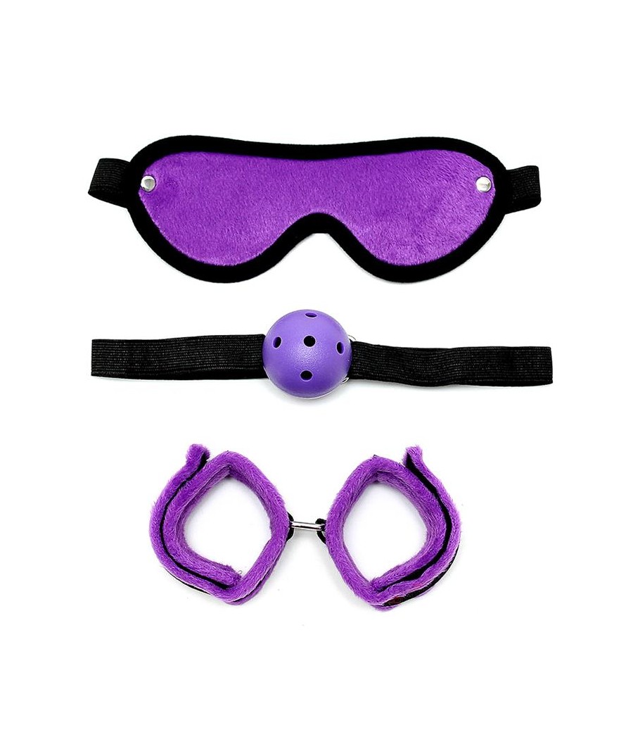 Rimba Bondage Play Set de Bondage 3 Piezas Color Purpura