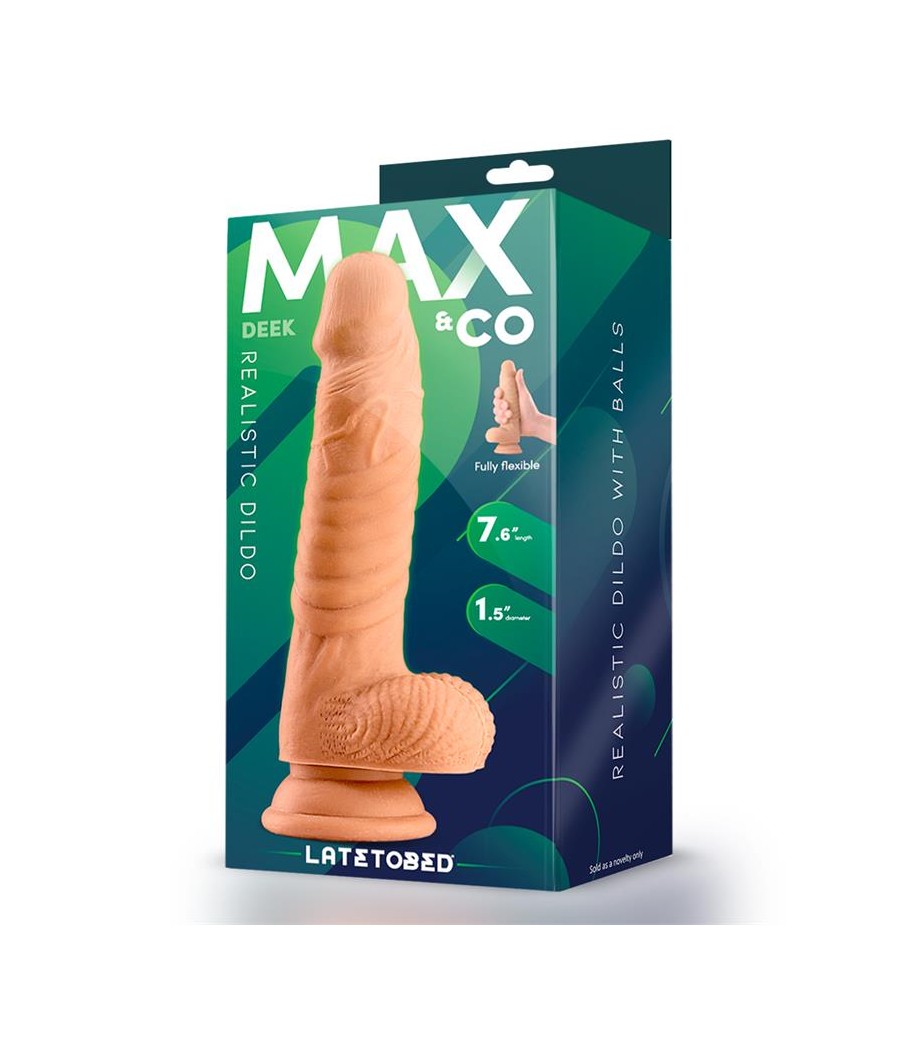 Deek Dildo Realista con Testiculos 76 Natural