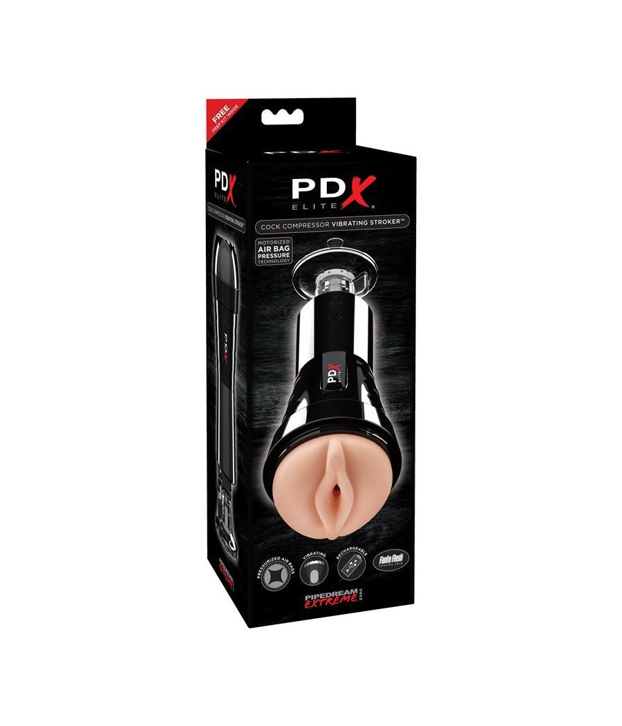 PDX Elite Masturbador Vibrador Cock Compressor