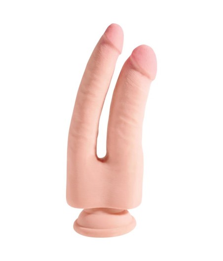 3D Dildo Doble Penetración Triple Densidad Plus 9.5 Natural