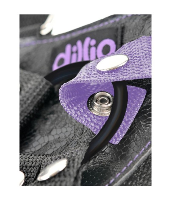 Dillio Arnes con Dildo de 19 cm Color Purpura