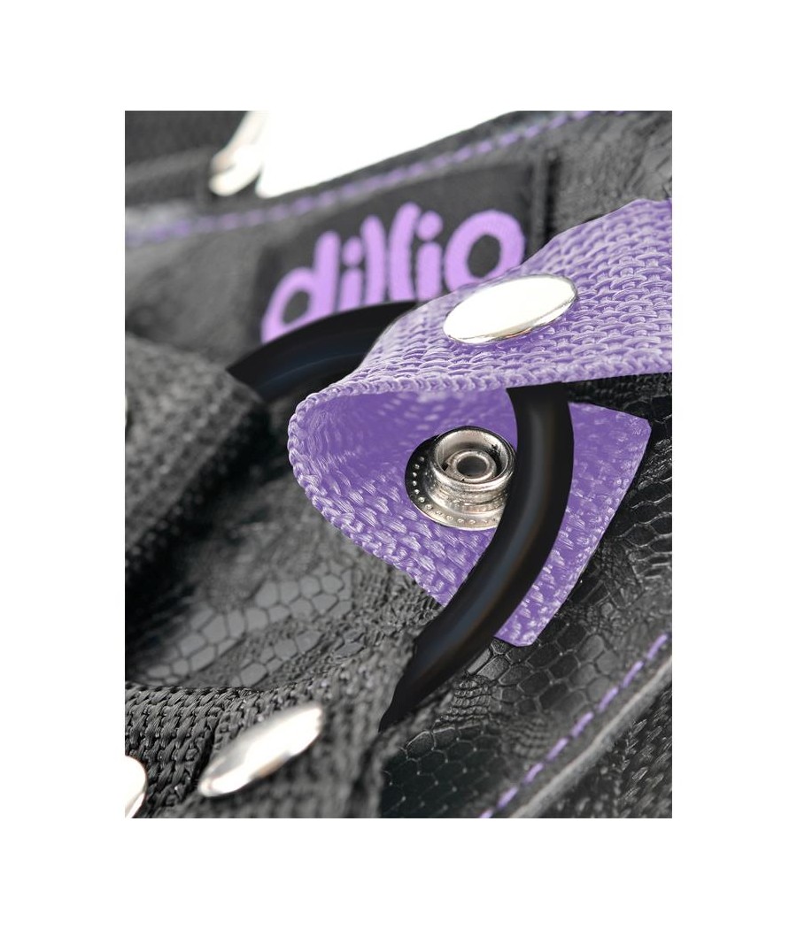 Dillio Arnes con Dildo de 19 cm Color Purpura