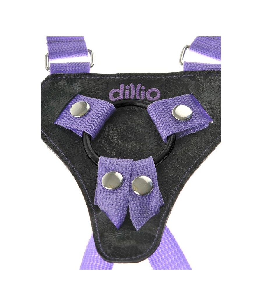 Dillio Arnes con Dildo de 19 cm Color Purpura