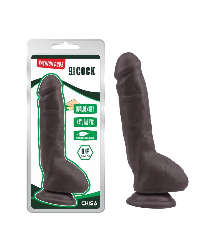 Fashion Dude Dildo Dual Density 23 cm x 43 cm Marron