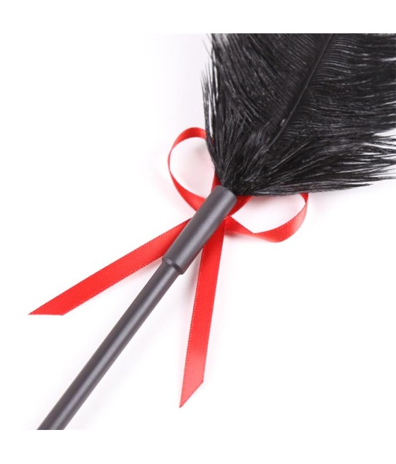 Plumas y Pala 2 en 1 36 cm Negro Rojo