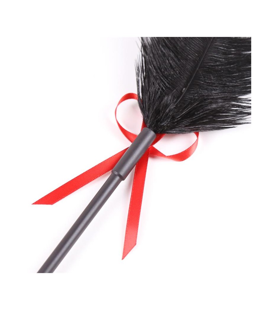 Plumas y Pala 2 en 1 36 cm Negro Rojo