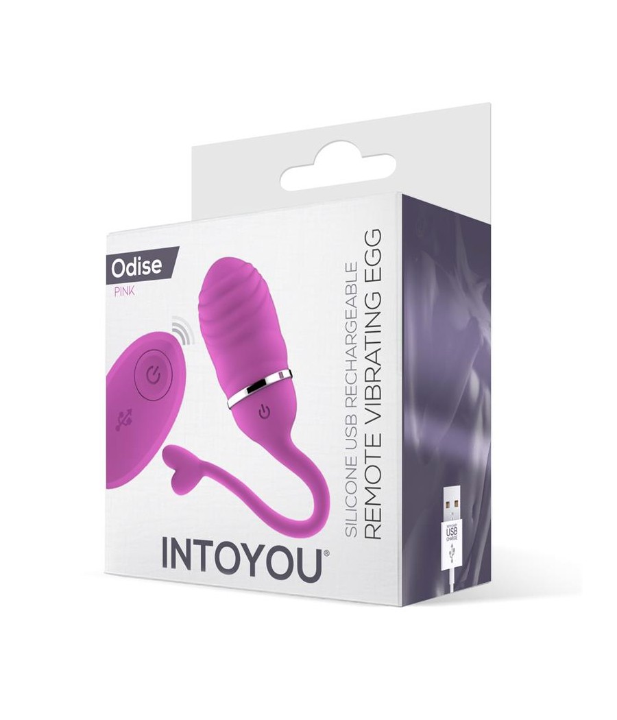 Huevo Vibrador Control Remoto Odise USB Silicona Rosa