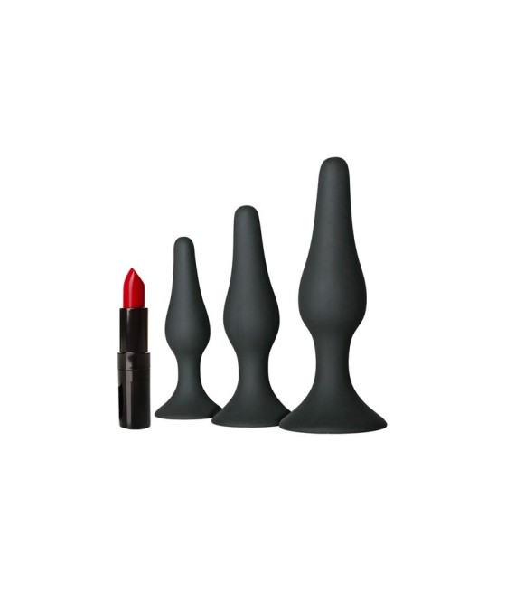 Set de 3 Plug Anal Negro