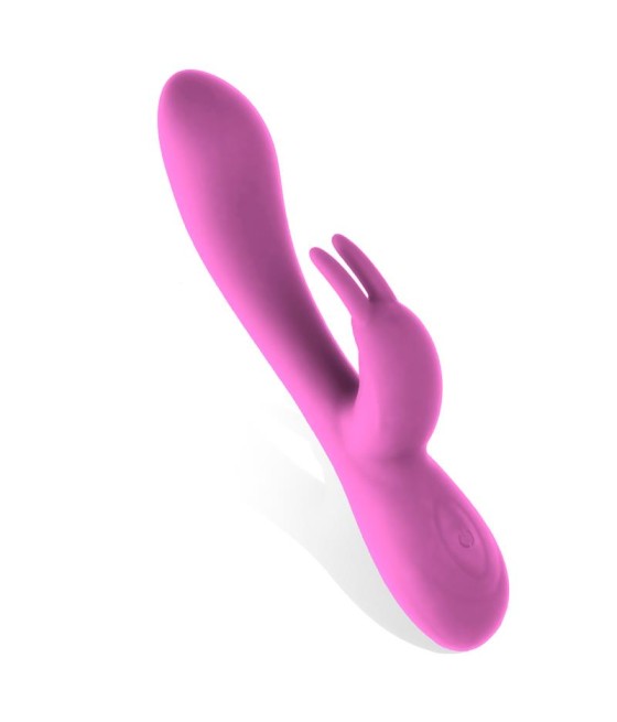 Mauve Vibrador Unibody Silicona Liquida USB Rosa