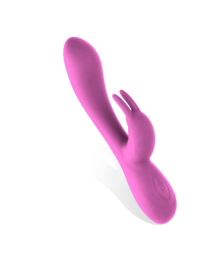 Mauve Vibrador Unibody Silicona Liquida USB Rosa