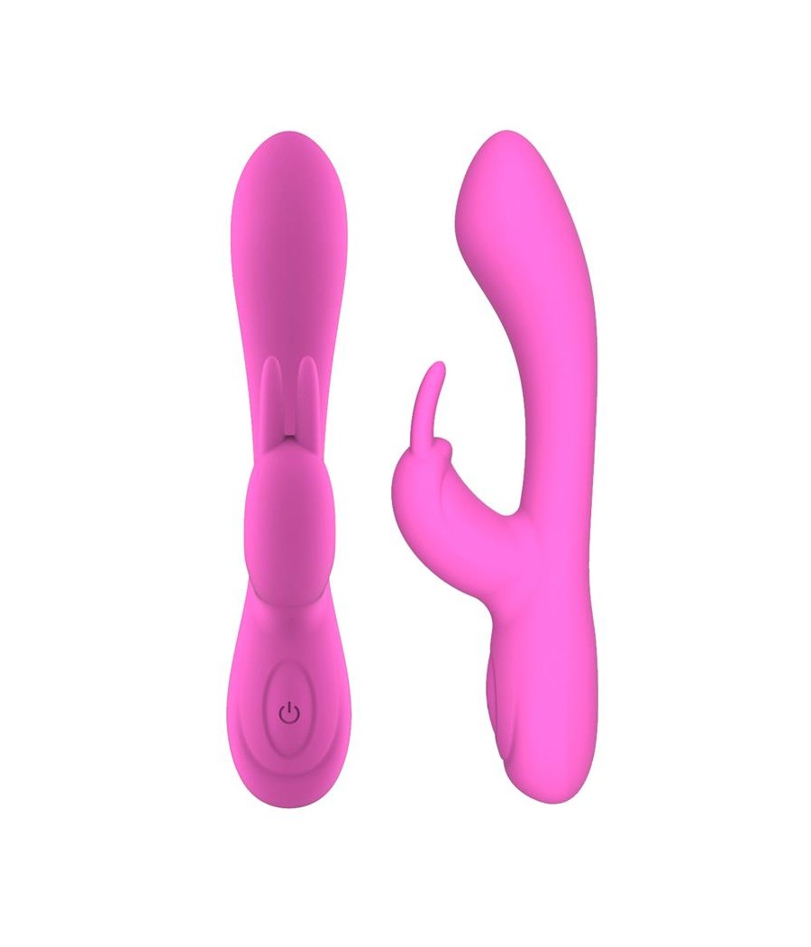 Mauve Vibrador Unibody Silicona Liquida USB Rosa