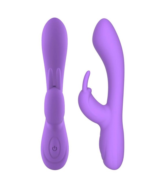 Mauve Vibrador Unibody Silicona Liquida USB Purpura